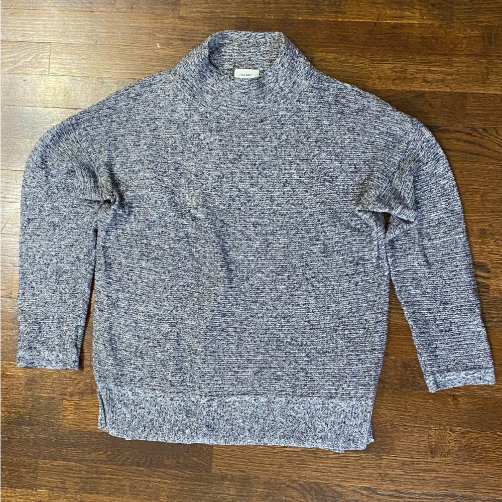 Mock Turtleneck Knit Sweater